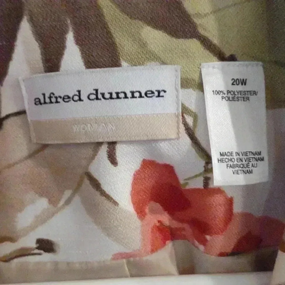 Alfred Dunner flowered lined open front blazer women's 20W - Picture 3 of 4